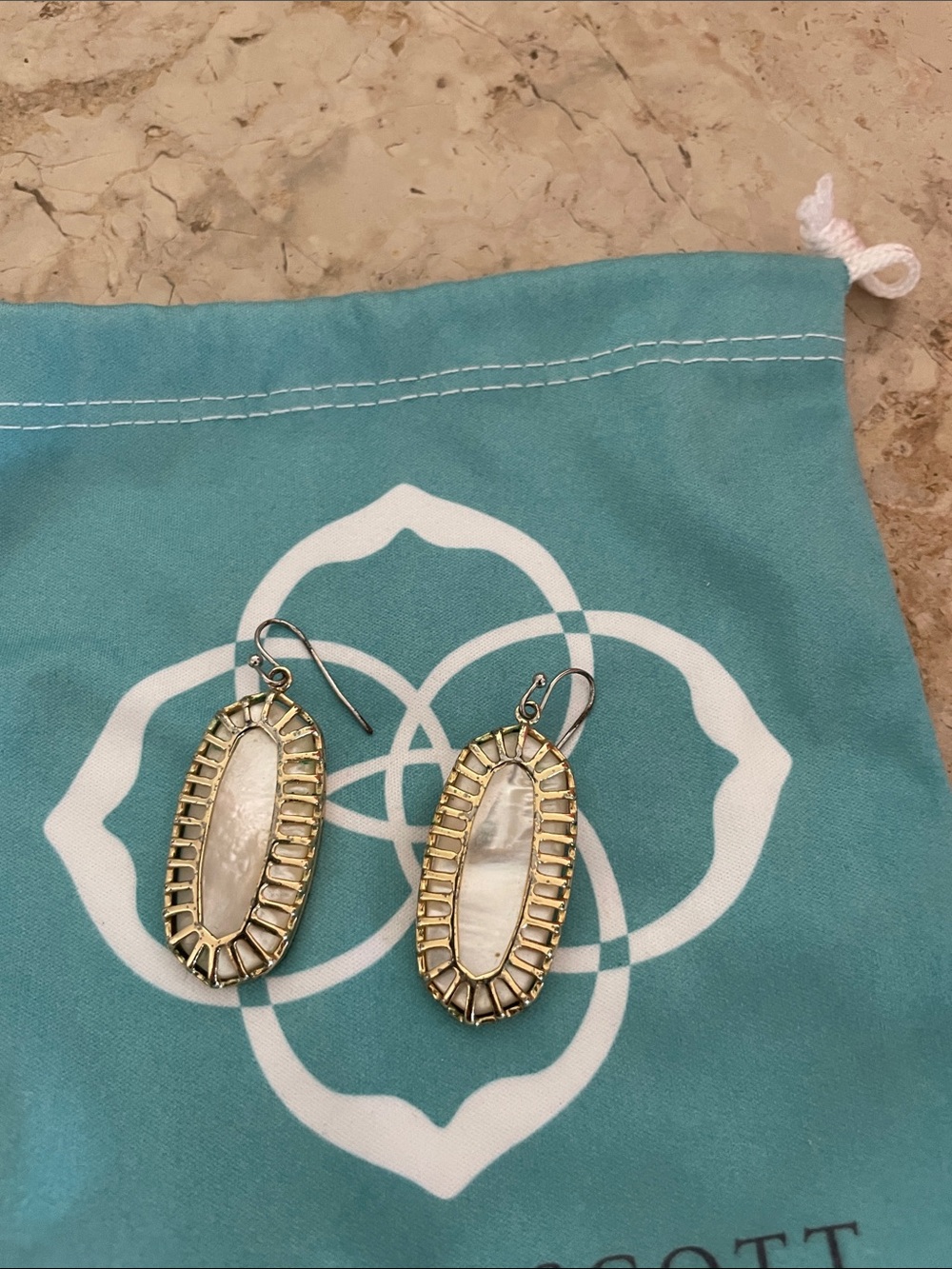Unique Kendra Scott MOP earrings